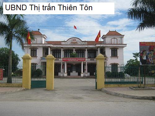 UBND Thị trấn Thiên Tôn